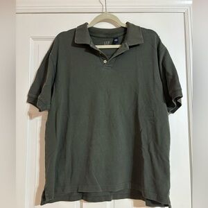 Vintage GAP Men's Green Polo Shirt Medium